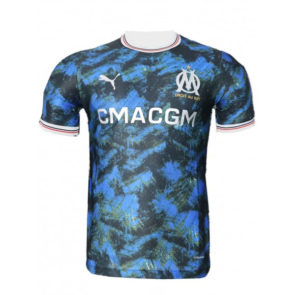 Olympique de Marseille away jersey soccer uniform men's second sportswear football kit top shirt 2024-2025